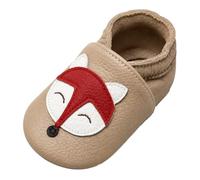 YALION Chaussons Cuir Souple Bébé Fille Garçon Antidérapante Chaussures Premiers Pas pour Enfant