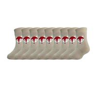 YALION Lot de 9 paires de chaussettes d'hiver pour bébé garçon et fille (6-12 mois/12-18 mois/18-24 mois/2-3 ans), Beige + Red Fox, 12-18 mois