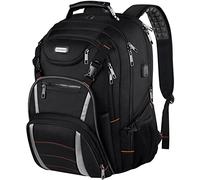 YALIXIAN Sac à dos de voyage pour ordinateur portable, extra large de 18,4 pouces, anti-RFID et anti-vol TSA avec port de charge USB, résistant à l'eau, sac d'ordinateur pour homme et femme,