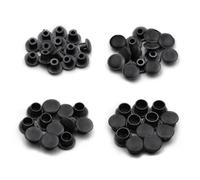 YALiya 120 Pièces Cache Vis Noir, Cache Trou Meuble, Capuchon à vis en Plastique, Cache-Vis Ronds, Simple et Pratique, pour Meubles, Placards, Étagères(5mm/6mm/8mm/10mm)