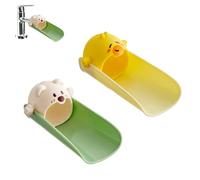 YALiya 2 pièces Robinet Extension, Prolongateur Robinet Enfants Extension, Accessoires Robinet Enfants avec Longueur Extensible, Prolongateur de bec pour enfants pour la cuisine, la salle de bain (B)
