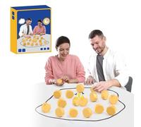 YALiya 2025 Nouveau Cluster Jeu Aimant Magnetic, Jeu d'échecs Magnétique, Jeux de Société Portable avec 20 Pièces Aimantées et Corde, Jeux de Réflexion Amusant et éducatif Familles