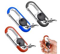 YaLiyA 3 pièces Porte-clés pour voiture Porte-clés de voiture pour homme Anneau Porte Clé en Métal pour Voiture Porte Clé Voiture en Alliage de Zinc Metal Waistband Car Keychain Organizer for Men