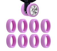 YaLiyA 8 Pièces Housses de Protection de Roue de Bagage Housse de Protection pour Roues de Valise en Silicone Réduit Le Bruit Couvre-Roue Bagage À Main Protège-Roue pour Plupart des Bagages