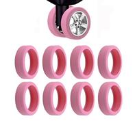 YaLiyA 8 Pièces Housses de Protection de Roue de Bagage Housse de Protection pour Roues de Valise en Silicone Réduit Le Bruit Couvre-Roue Bagage À Main Protège-Roue pour Plupart des Bagages