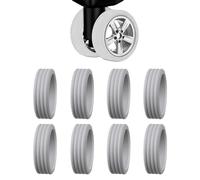 YaLiyA 8 Pièces Housses de Protection de Roue de Bagage Housse de Protection pour Roues de Valise en Silicone Réduit Le Bruit Couvre-Roue Bagage À Main Protège-Roue pour Plupart des Bagages