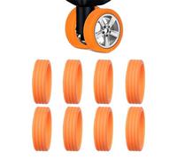 YaLiyA 8 Pièces Housses de Protection de Roue de Bagage Housse de Protection pour Roues de Valise en Silicone Réduit Le Bruit Couvre-Roue Bagage À Main Protège-Roue pour Plupart des Bagages