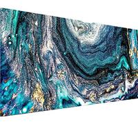 YALKIN Kit de peinture diamant 5D pour adultes (89,9 x 39,9 cm) - Art abstrait et rond - Pour décoration murale - Cadeau relaxant