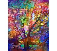YALKIN Kit de Peinture Numero, Activités Manuelles pour Adultes, Peinture Abstraite par Numéros sur Toile, sans Cadre, Peinture à l'Huile Acrylique, Décoration Murale d'Intérieur, 40 x 50 cm