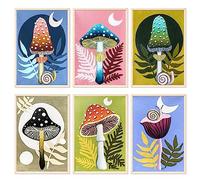 YALKIN Kit de peinture par numéros pour adultes et enfants débutants, kits de peinture par numéros sur toile, sans cadre, peintures acryliques, décoration murale d'intérieur (lot de 6, 20,3 x 30,5 cm)