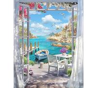 YALKIN Kit de peinture par numéros sur toile, sans cadre, peinture à l'huile acrylique, décoration murale d'intérieur pour adultes et enfants, débutants, 30,5 x 50,8 cm