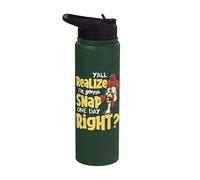 Yall Do Realize I'm Gonna Snap One Day Right - Chicken Lover Stainless Steel Insulated Water Bottle