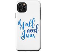 Ya'll Need Jésus Pâques église chrétienne Homme Femme garçon Fille Coque pour iPhone 11 Pro Max