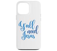 Ya'll Need Jésus Pâques église chrétienne Homme Femme garçon Fille Coque pour iPhone 13 Pro Max