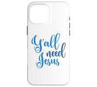 Ya'll Need Jésus Pâques église chrétienne Homme Femme garçon Fille Coque pour iPhone 16 Pro Max