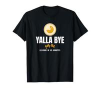 Yalla Bye Humour Arabe Au Revoir Interminable Famille T-Shirt