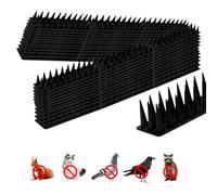 Yallmie Lot de 24 Pigeons Anti-Pigeons, Pic Anti Oiseaux Exterieur Pic Anti Pigeon Plastique Repousse Pigeon pour Balcons,Jardins sur Toits Ou BarrièRes D'Intimité (Noir)