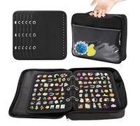Yallmie Présentoir à 6 broches en émail 33 x 24 cm - Étui de transport pour livres de collection - 400 broches