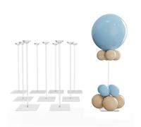YALLOVE Kit de Stand en Acrylique Transparent pour Ballons de Table, 60cm 10-Pack, Réutilisable