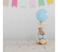YALLOVE Kit de Stand en Acrylique Transparent pour Ballons de Table, 60cm 4-Pack, Réutilisable