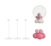 YALLOVE Kit de Support de Ballons Table de Hauteur en Acrylique Transparent, Réutilisable(40cm 4-Pack)