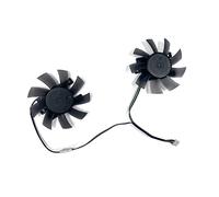 YALLS 2 pièces Ventilateur de Refroidissement GeForce GTX 1660Ti GTX 1650 RTX2060 GPU Ventilateur Compatible for Inno3D RTX2060 GTX1660TI GTX1650 Accessoires de Carte Graphique (Color : 1Lot, Size :