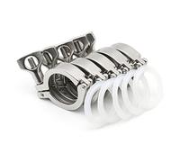 YALLS 3,8 cm, 5,1 cm, 6,3 cm, 3,5 cm, 10,2 cm, trèfle à trois colliers en acier inoxydable 304 raccord de tuyau sanitaire 25,4/50,5/64/77,5/106/119 mm virole Homebrew (couleur : 5 pièces, taille : 7,6