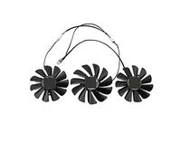 YALLS 3 pcs/lot 4Pin RX 5600XT Ventilateur Refroidisseur Compatible for XFX Radeon RX 5600 XT Thicc III Pro Cartes Graphiques Ventilateur de Refroidissement