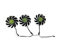 YALLS Nouveau 75MM 3PCS GTX1660 Ventilateur De Refroidissement 4PIN Compatible for Gigabyte GeForce RTX 3070 Eagle 8G RTX3060 GTX1660 RX 5500XT 5600 XT Ventilateurs Graphiques (Color : T128010SU)