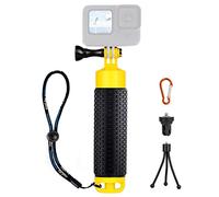 YALLSAME Poignée flottante pour caméra d'action GoPro Hero 10 9 7 8 6 5 4 3 DJI Osmo SJCAM ACASO avec poignée amovible, trépied idéal pour la plongée sous-marine, la natation, les sports nautiques