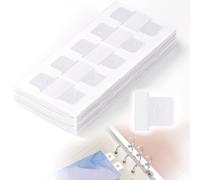 YALOJE Lot de 500 feuilles d'autocollants convertisseurs de feuilles de recharge pour classeur - Autocollants transparents pour papier non perforé, étiquettes autocollantes pour bureau, scrapbooking