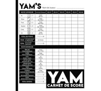 Yam: Carnet de scores: 130 Feuilles de Scores | Yams Grille de score | yahtzee bloc de marque.