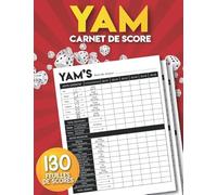 Yam: Carnet de scores: 130 Feuilles de Scores | Yams Grille de score | yahtzee bloc de marque.