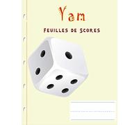 Yam Feuilles de Scores: Carnet de grilles composé de 130 feuilles de Scores | Yams Grille de score | bloc de marque.