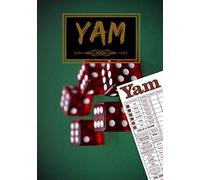 YAM: Grille de score à compléter | Carnet de score pour jeux familial | 100 grilles à remplir, idéal cadeau |