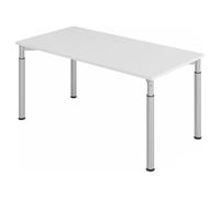 YAMA 16 S | Bureau - 160 x 80 Gris/Argent réglable en hauteur