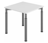 YAMA 8 G | Bureau - 80 x 80 réglable en hauteur Gris/Graphite