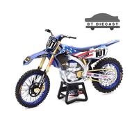 NewRay Moto miniature Yamaha YZ450F 1:12 Motocross des Nations Eli Tomac Argenté