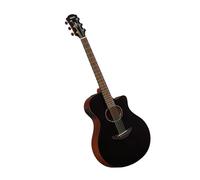 YAMAHA APX600M Guitare Électro-Acoustique - Finition Mate, Caisse Compacte Thinline, Diapason 25”, Table Massive, Système65 avec EQ et Accordeur - Smokey Black