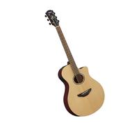 YAMAHA APX600M Guitare Électro-Acoustique - Finition Mate, Caisse Compacte Thinline, Diapason 25”, Table Massive, Système65 avec EQ et Accordeur - Natural Satin