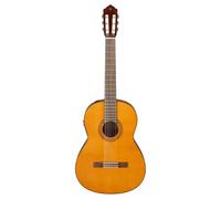 YAMAHA CGX122MC Guitare Classique Électro-Acoustique Taille Standard - Table en Cèdre Massif, Diapason 650 mm, Cordes Nylon, Son Chaud et Riche, Grand Confort de Jeu, Préampli Systèm73