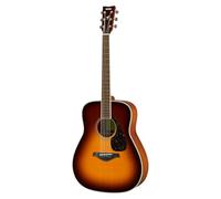 YAMAHA FG820 Guitare Acoustique - Dreadnought Format Standard, Diapason 24,96″, Table Épicéa Massif, Dos & Éclisses Acajou, Touche Palissandre, Cordes Acier - Brown Sunburst