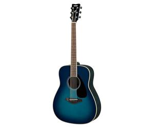 YAMAHA FG820 Guitare Acoustique - Dreadnought Format Standard, Diapason 24,96″, Table Épicéa Massif, Dos & Éclisses Acajou, Touche Palissandre, Cordes Acier - Sunset Blue