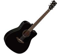Yamaha FGX800C Black Guitare Dreadnought acoustique-électrique