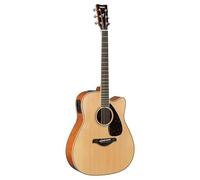 YAMAHA FGX820C Guitare Électro-Acoustique - Dreadnought Pan Coupé, Diapason 24,96″, Table Épicéa Massif, Dos & Éclisses Acajou, Système66 Micro/Préamp - Naturel