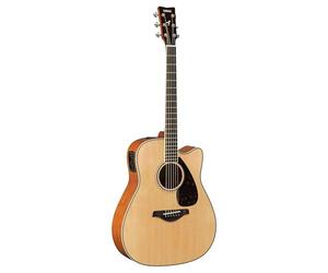 YAMAHA FGX820C Guitare Électro-Acoustique - Dreadnought Pan Coupé, Diapason 24,96″, Table Épicéa Massif, Dos & Éclisses Acajou, Système66 Micro/Préamp - Naturel