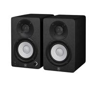Yamaha HS4 Enceintes de Studio - Enceintes Amplifiées Compactes à 2 Voies de Qualité Studio Pour le Monitoring, Paire, Bass-Reflex 4.5" 52W, pour la Production Musicale et le Montage Vidéo - Noire
