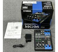 YAMAHA MG06 Compact Mixer Maximum 2 Mic / 6 Line Inputs (2 Mono + 2 Stereo)