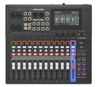 YAMAHA MGX12V Console de Mixage Numérique - Mélangeur Audio & Vidéo Compact avec écran tactile LCD, Capture HDMI-USB, Bluetooth, Double USB, Enregistrement MicroSD - Noir