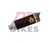 Yamaha MT-09 2021-2023 Arrow Thunder Aluminium Noir Silencieux Avec Carby Embout